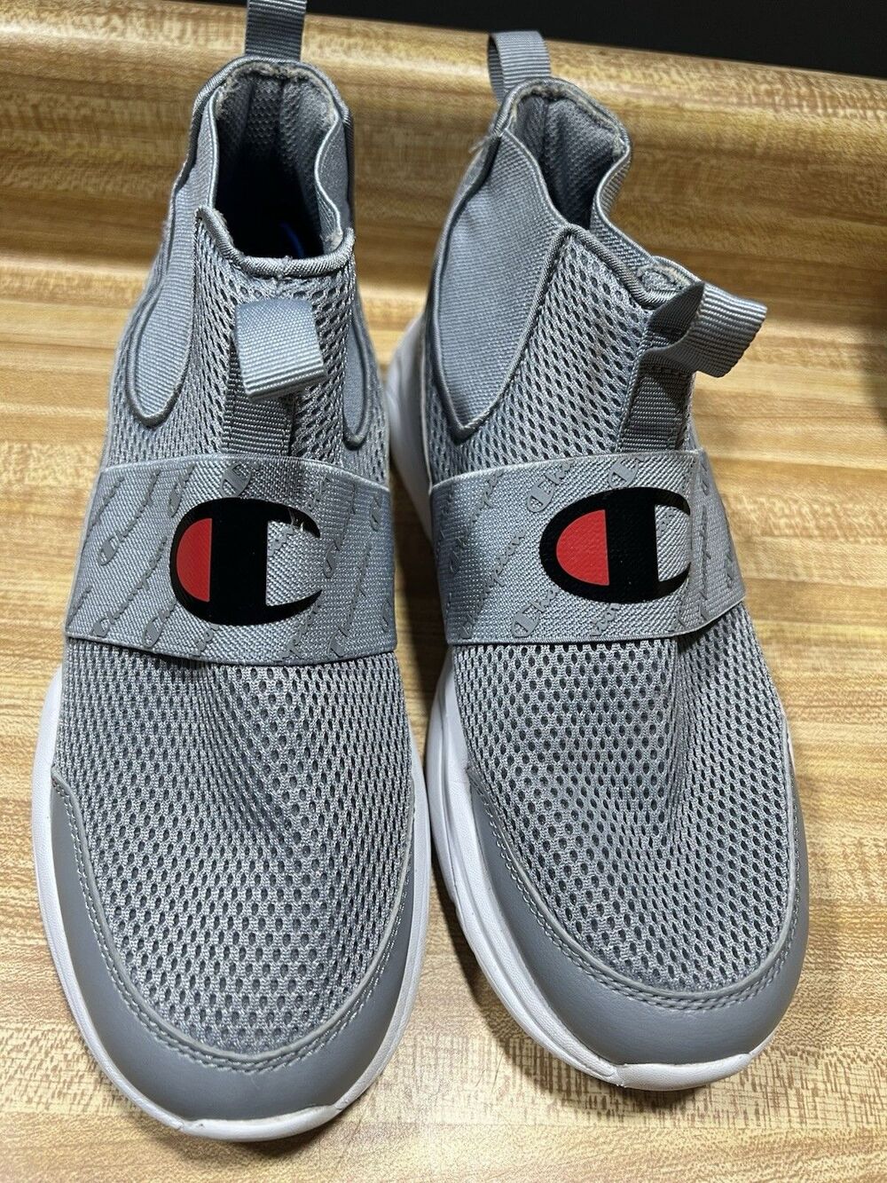 Champion 06 Shoes Size 6Y 8W 38.5 Gray Athletic Running Slip on
